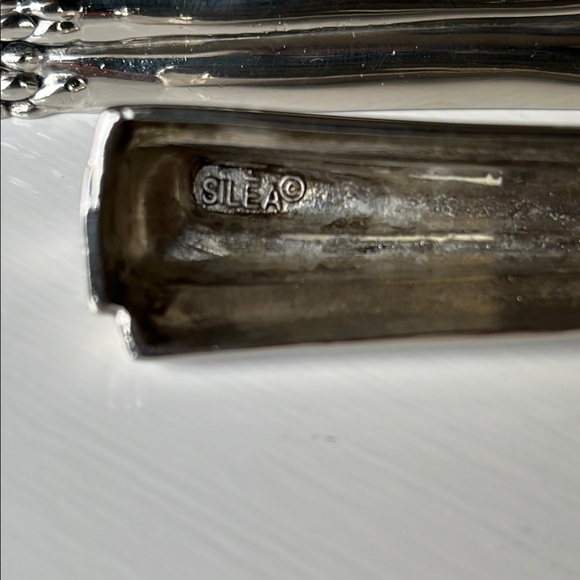 Vintage Silea Silver Plate Asparagus Knife Rests - Picture 3 of 11